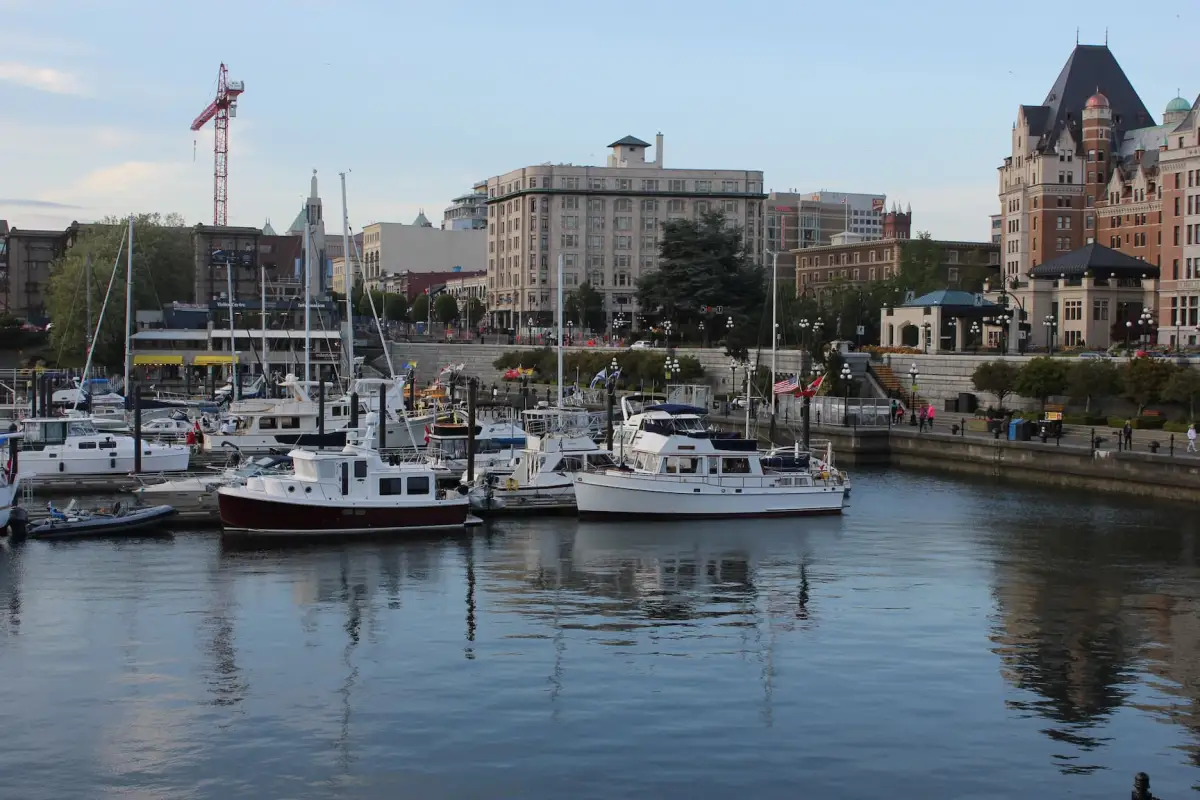 Boats in Victoria’s Inner Harbour